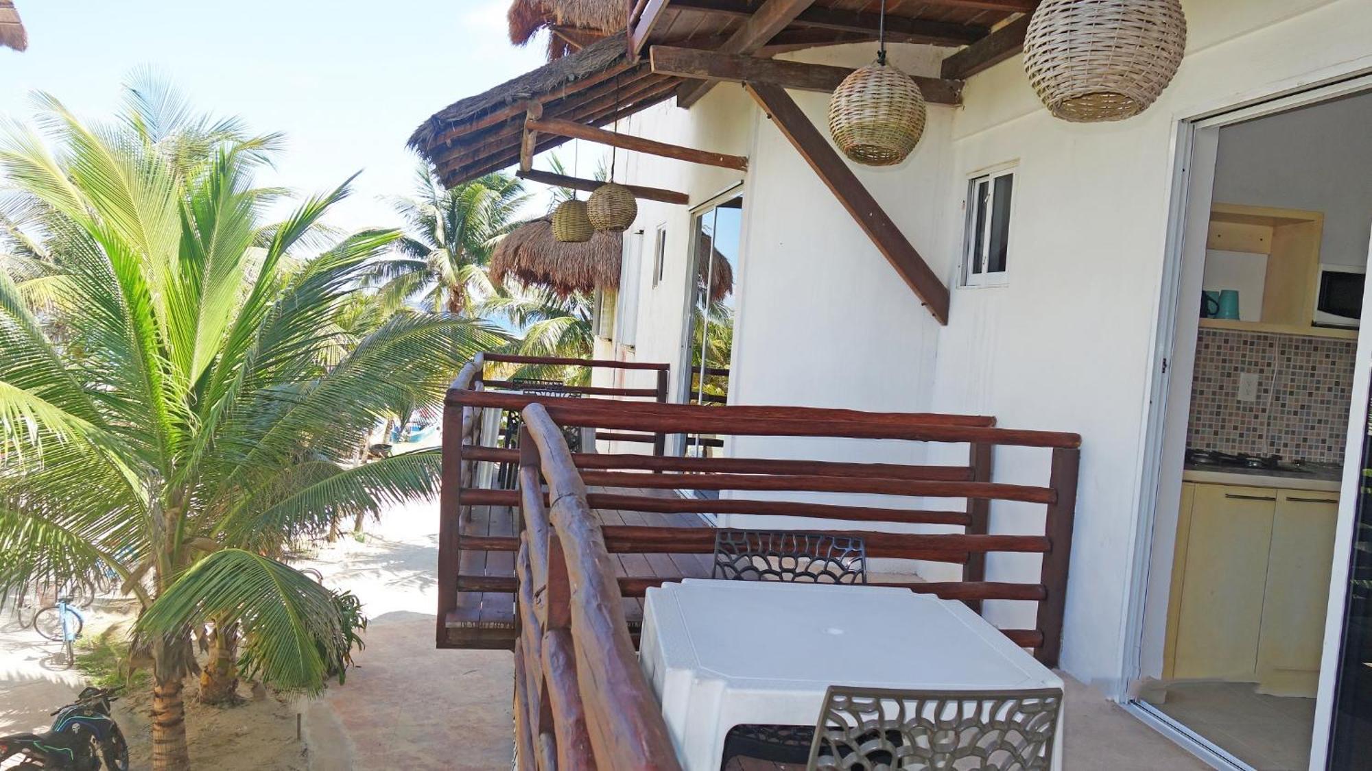 El Fuerte Beach Apartments Mahahual Bilik gambar