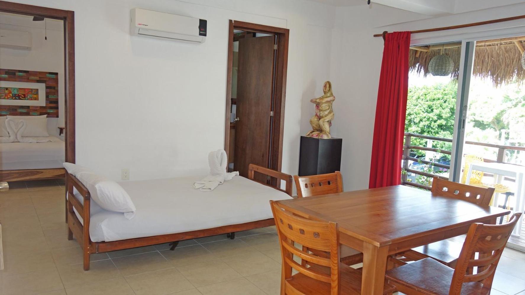 El Fuerte Beach Apartments Mahahual Bilik gambar