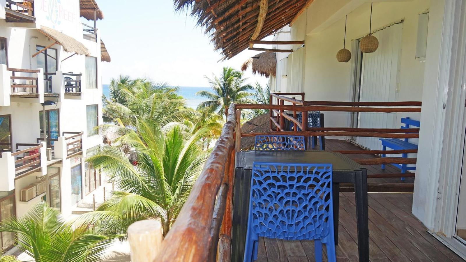 El Fuerte Beach Apartments Mahahual Bilik gambar