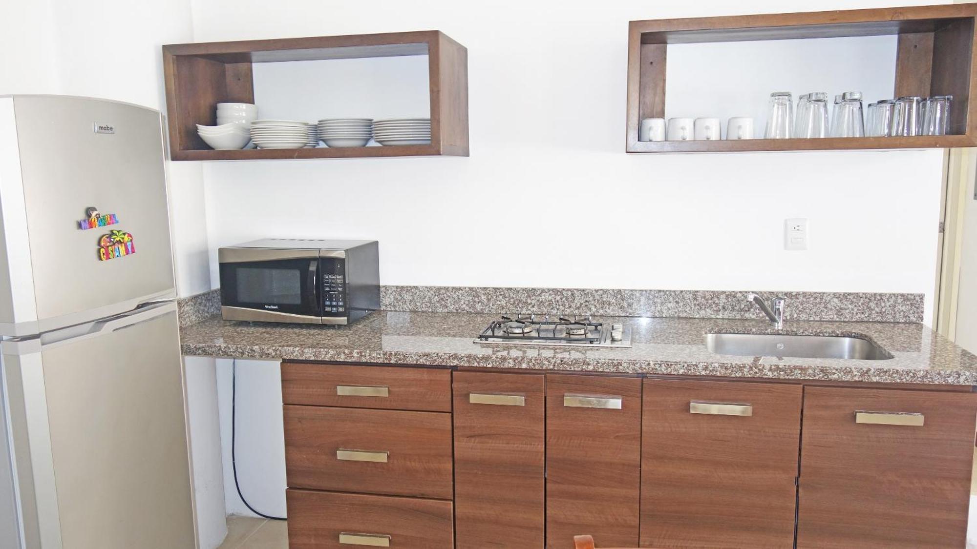 El Fuerte Beach Apartments Mahahual Bilik gambar